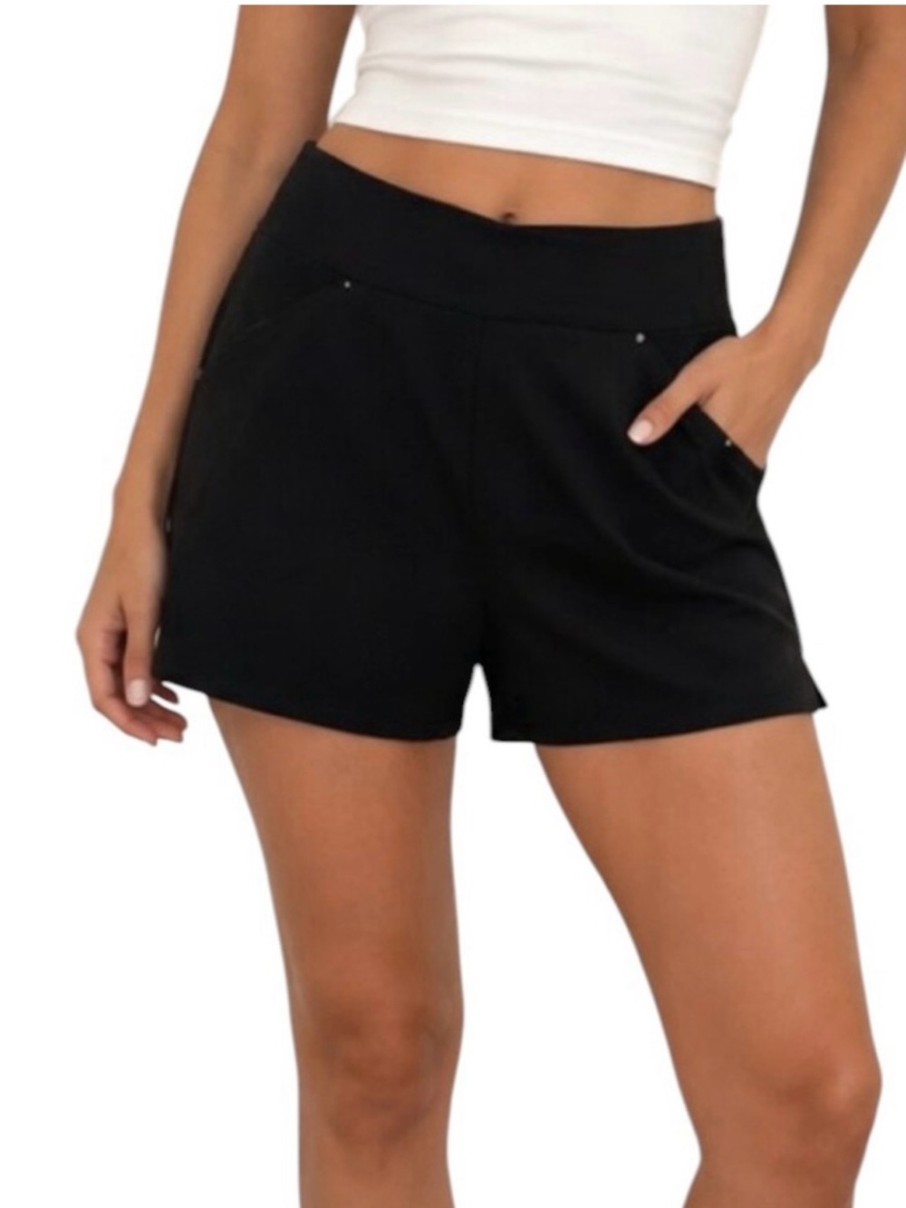 🖤INC International Concepts  Core Stretch Pull-On Shorts- SZ 2-🖤NWT